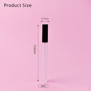 Customized 3ml Frosted <strong>Slender</strong> Lip Gloss Containers Personalized Cosmetic Plastic Packaging with Brush Round Concealer <strong>Tubes</strong> - Product Image 3
