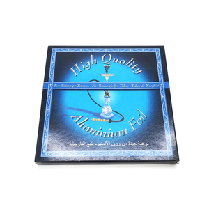 50 adet 12cm ağır nargile 30 mikron nargile aksesuarları için delikli alüminyum folyo 40 mikron nargile alüminyum folyo - Product Image 5