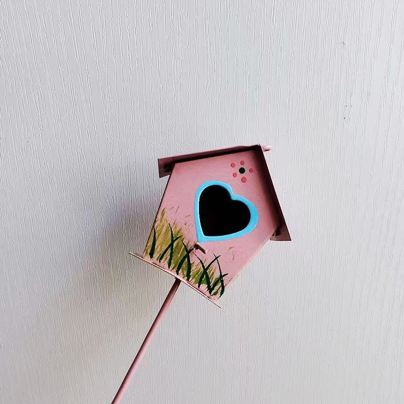 Chambre d'oiseaux stéréo rose