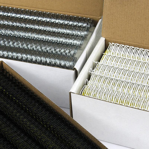 <strong>9</strong>/16&quot; 14.3MM Black for Notebook 3:<strong>1</strong> Pitch 34-loop Calendar School Office Home Double Loop Wire Binding Spines - Product Image 5