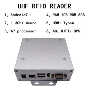UHF RFID Android System Reader Impinj R2000 8 Port Antenna with RS232 RJ45 HDMI <strong>USB</strong> 4G GPS WIFI Interface RFID Reader