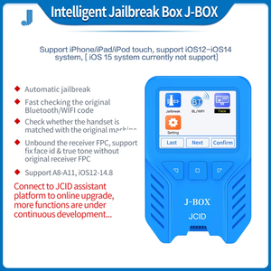 JCID Jail Break Box Programador Wifi BT Dirección Face Id & true Tone Tool JC Comprobación de la caja para <span class=keywords><strong>Iphone</strong></span> 6 7 8 XR Ipad IOS 12-IOS16.5