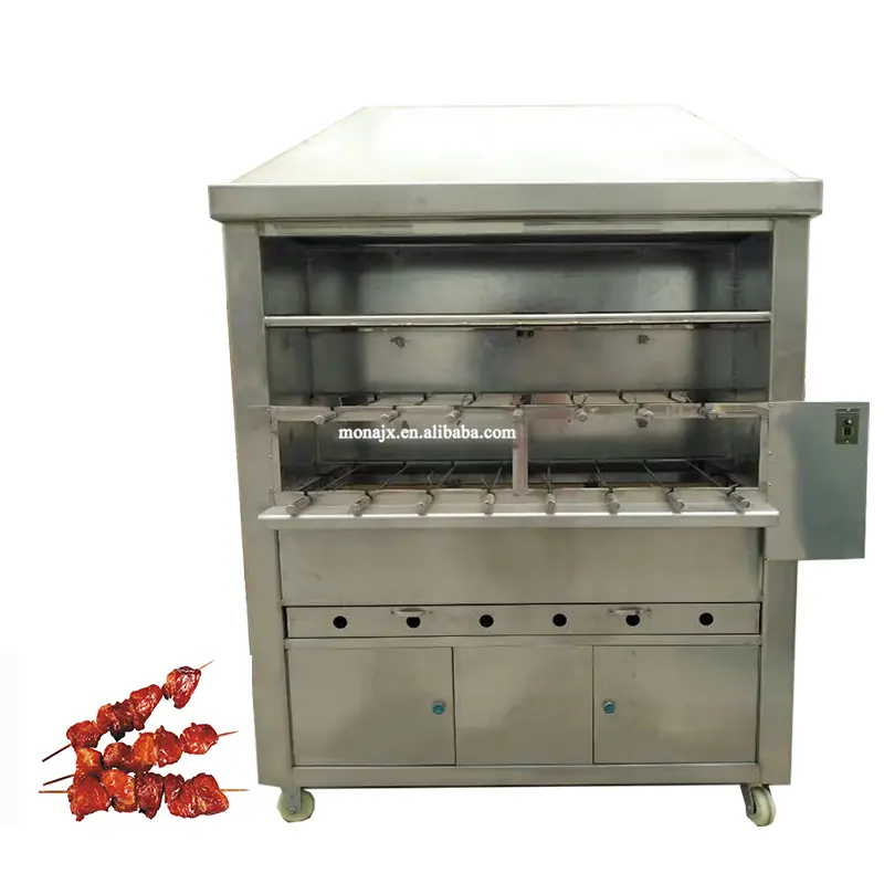 Commercial BBQ chicken grill_Barbecue electric gas chicken grill machine Grill Chicken Kebab Maker