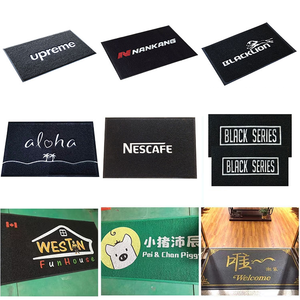 定制带标志设计的聚氯乙烯垫意大利面欢迎线圈垫户外防滑橡胶重入口地板门垫 - Product Image 6