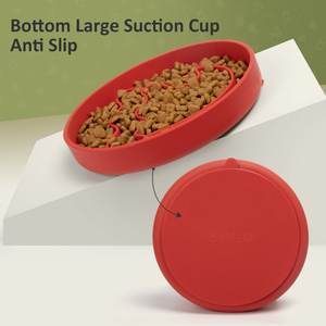 New Giáng Sinh Bộ Sưu Tập Dễ Thương Con Chó Silicone Chậm Trung Chuyển Sinh Thái Thân Thiện Với Môi Tulip Hoa Pet Lick Mat Chống-Trượt Dưới Pet Bát Ăn - Product Image 4