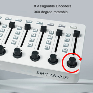 Mezclador de controlador MIDI 8 Botones 43 teclas de control 8 perillas USB BT Consola de mezcla MIDI - Product Image 5