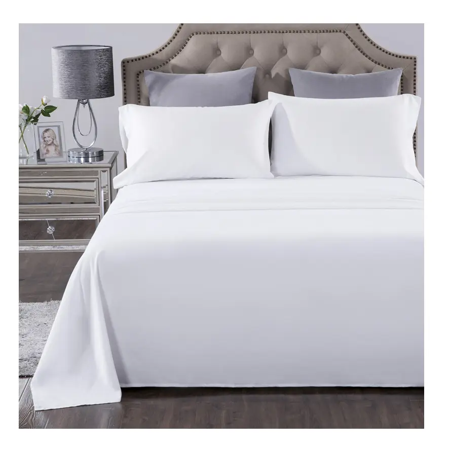 Parure de lit en coton égyptien, draps de luxe pour hôtel, 100% coton, king size, 200/300/400