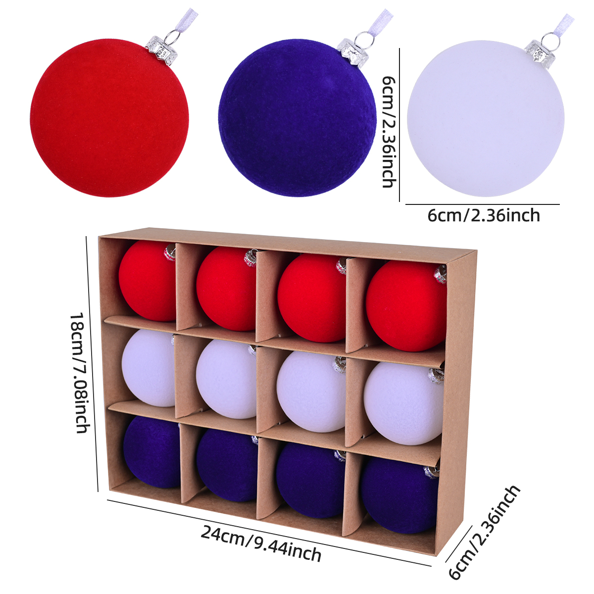 Red, Purple and White