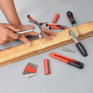 39-Piece Household Tools Kit - Small Basic Home Tool <strong>Set</strong> with Plastic Toolbox - Product Image 4