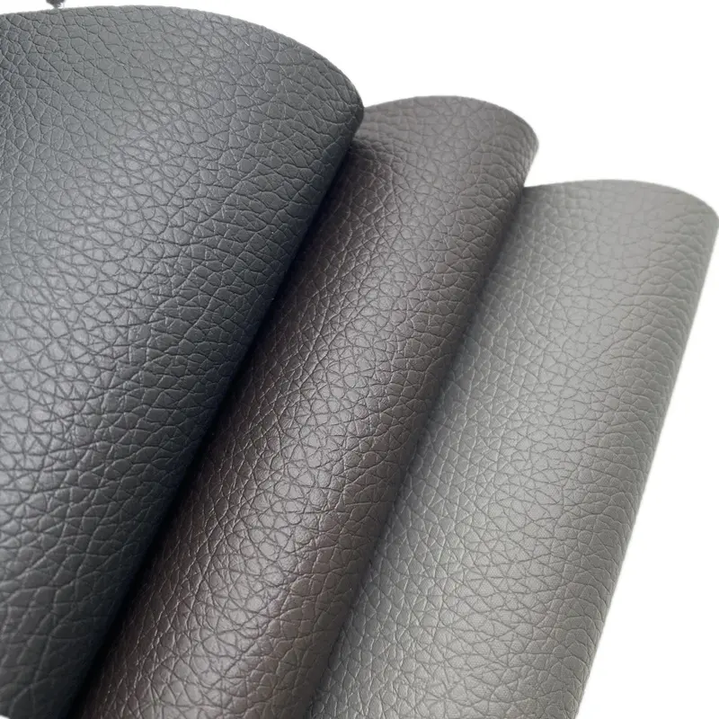 Rolo de couro artificial para assento de carro, 0.7mm, costas de pano de pvc, couro falso, capa de assento de carro