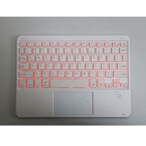 Venta caliente mini portátil inalámbrico Bluetooth touchpad RGB Teclado retroiluminado para PC tableta teléfono inteligente TV - Product Image 5