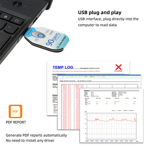 コールドチェーン輸送用温度データロガー90日オプションストレージ高精度 - Product Image 4