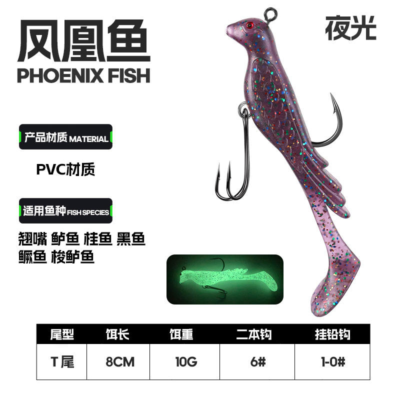 2 # Pourpre de raisin (Glow-in-the-Dark) -T-queue