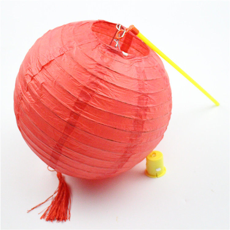 Lanterne 8 pouces rouge