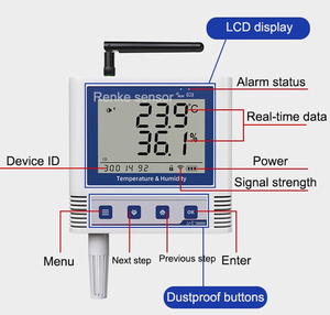 Renke <strong>Remote</strong> <strong>Monitoring</strong> Wireless LORA Temperature and Humidity <strong>Data</strong> <strong>Logger</strong> with Alarm - Product Image 6
