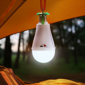 E27 ชาร์จหลอดไฟ emerg หลอดไฟ LED แบบพกพา 20W USB Type C หลอดไฟแบบชาร์จไฟได้พร้อมแบตเตอรี่ Li-ion แบบถอดได้ - Product Image 2