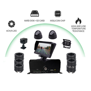 HYF Teléfono Móvil Computadora CMSV6 Plataforma 4G GPS WIFI MDVR Monitor Kit de Vigilancia 6CH HDD SD DVR Sistema de Cámara Para Autobús Camión - Product Image 1