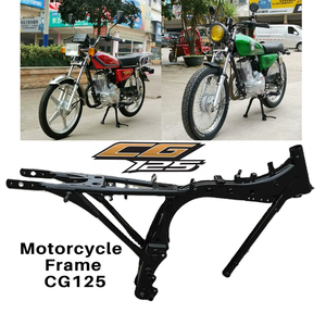 Motorcycle <strong>Frame</strong> CG125 XF Retro Modified Main Body Large Beam Engine <strong>Frame</strong> Thickened Original Factory - Product Image 1