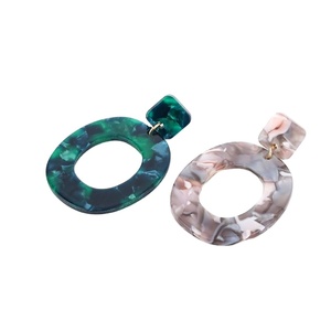 Boucles d'oreilles en acétate de Style coréen pour femmes, vente en gros, accessoires de cheveux pour femmes