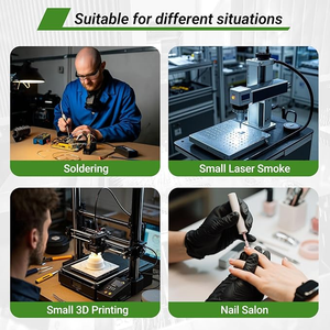 Chuyên Nghiệp Tóc Salon Fume Vắt Vòng Tròn Đầu Cho Moxibustion Khói Máy Lọc Không Khí 300W Tự Làm Hàn Hút Khói Hấp Thụ - Product Image 2