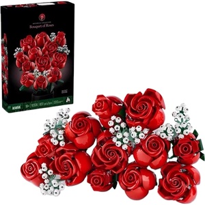 Idea de regalo del Día de San Valentín, modelo creativo de flores artificiales DIY, juguete de desmontaje y conjunto de bloques de construcción de ramo ensamblados - Product Image 1