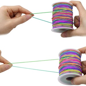 1.5mm Rainbow <strong>Elastic</strong> Cord <strong>Colorful</strong> Bead Stretch <strong>String</strong> Bead <strong>String</strong> Rainbow <strong>Elastic</strong> Thread (65 Meters/roll) - Product Image 4