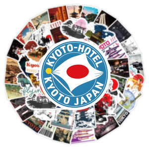 50PCS日本文化ランドマーク大坂旅行都市お土産京都ステッカー