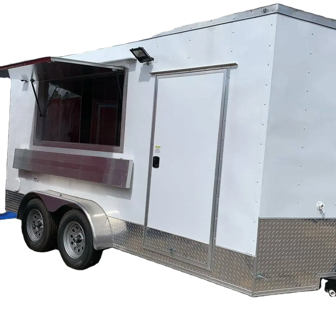 מחירים סיטונאיים לגלידה מזון נייד משאית מכירות קפה ומיץ חוף אוכל אוכל משאית טרולי
