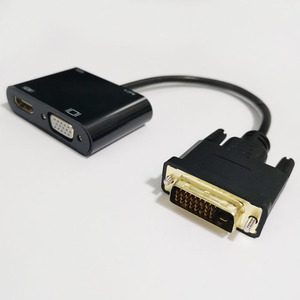 Vision DVI24 + 1 Entrada macho HDMl y Cable adaptador de salida VGA Soporte 1080p