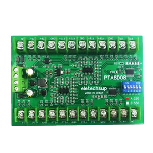 Termopar PT100 de 8 canales RTD RS485 Módulo de sensor de temperatura Placa Modbus RTU Colector de módulo de adquisición de temperatura 500 - Product Image 1