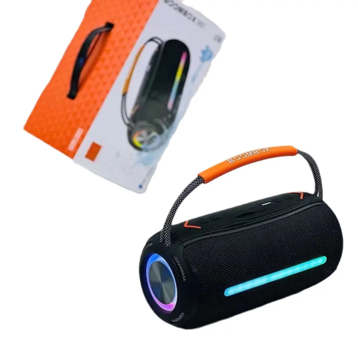 2024 ลําโพงใหม่ขายลําโพงพกพา Boombox 360 ใหม่ BT 5.1 รองรับไร้สายสําหรับโทรศัพท์