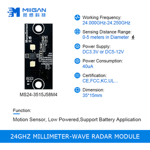 Low Powered 35uA Millimeter Wave Radar <strong>Sensor</strong> Motion <strong>Sensor</strong> Motion <strong>Sensor</strong> <strong>for</strong> Human <strong>Detection</strong>
