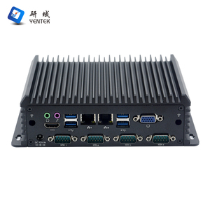 OEM ODM Intel Core I5 7200U DDR4 2 Ethernet LAN RJ45 6 RS232 COM Win10 Linux Industrieller eingebetteter Computer Lüfter loser Mini-PC - Product Image 1
