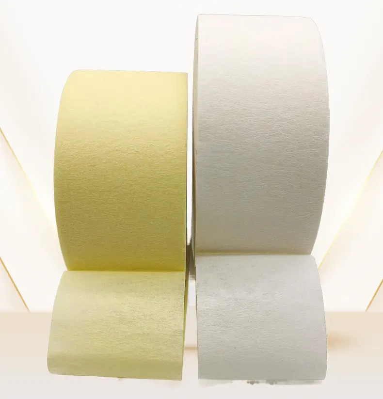 Strong rubber glue High quality Decorative Crepe 2 inch Beige General purpose Masking Paper Tape