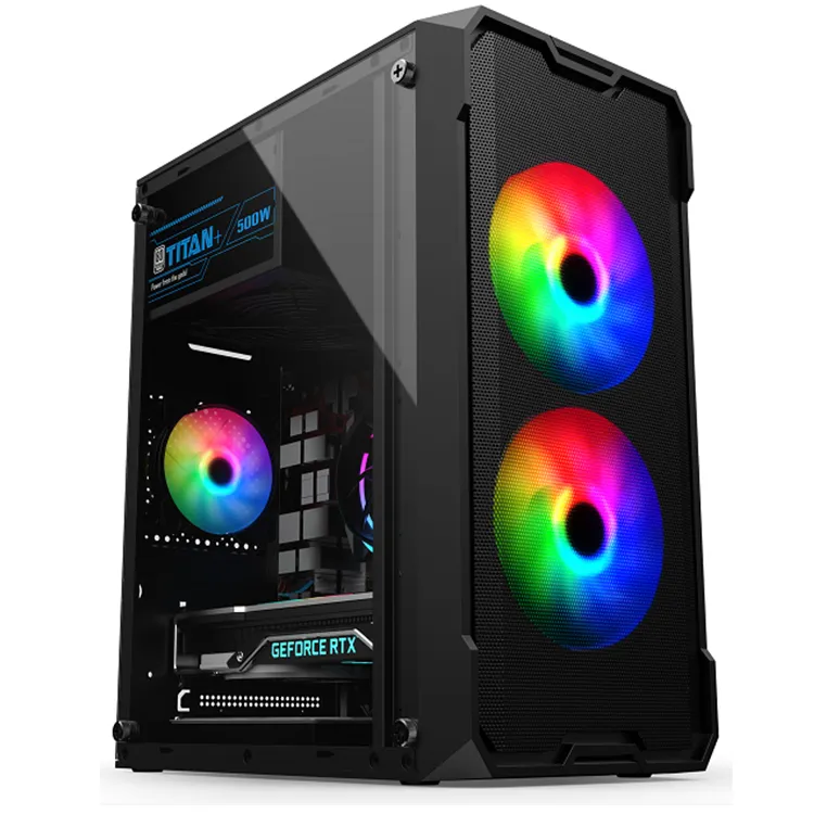 Custodie per Computer e torri desktop gabinete case pc RGB cabinet cpu gaming computer case