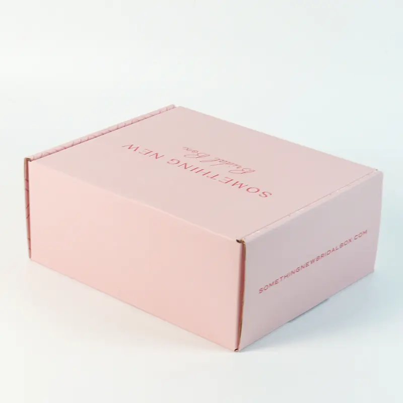 맞춤형 로고 매력적인 16x10x6 상자 종이 포장 판지 차가운 9x6x4 우편물 큰 분홍색 상자 거품 삽입물 배송