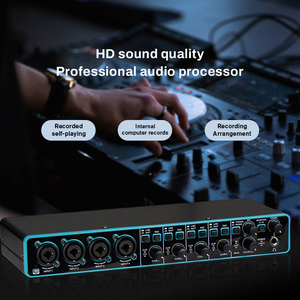 MIS-UMC404HD USB2.0オーディオインターフェイスサウンドカードMIDIインターフェイスを録音するためのマイクプリアンプ付きの高品質USBインターフェイス - Product Image 4