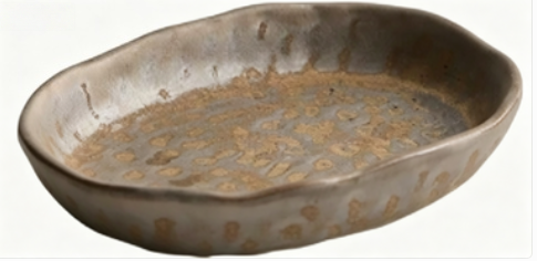 Plato hondo dorado de 6.6''