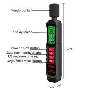 Digital Sound <strong>Level</strong> Meter 30-130dB Decibel Monitoring Tester <strong>Data</strong> Storage Alarm Noise Volume Instrument for Noise Pollution - Product Image 5