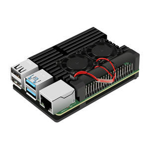ブラックラズベリーパイ4ジェネレーションエンクロージャーファン付き電子部品モジュラーボックス - Product Image 2