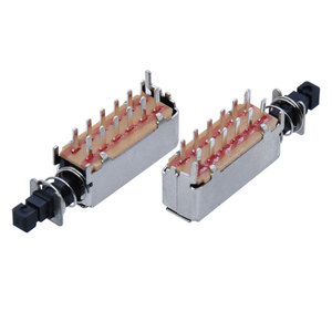 Kandens PS42F42 interruttore a chiave diritta 12 Pin DIP 4 p2t interruttore di blocco autobloccante con 2 interruttori a pulsante di posizione - Product Image 1