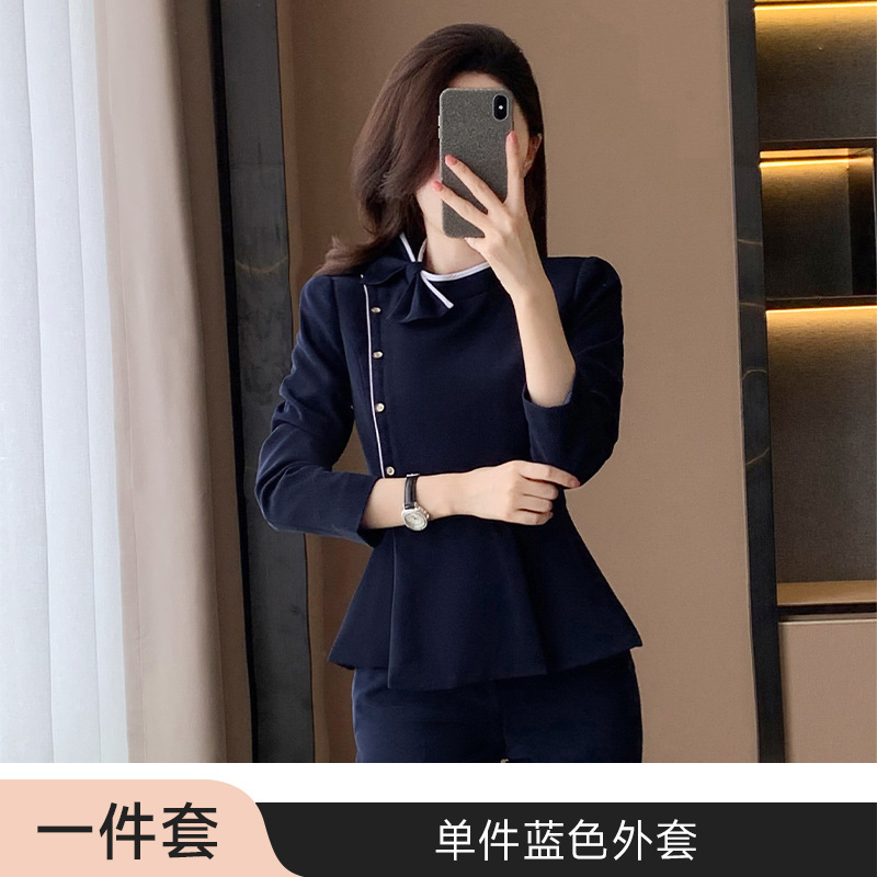 blue suit
