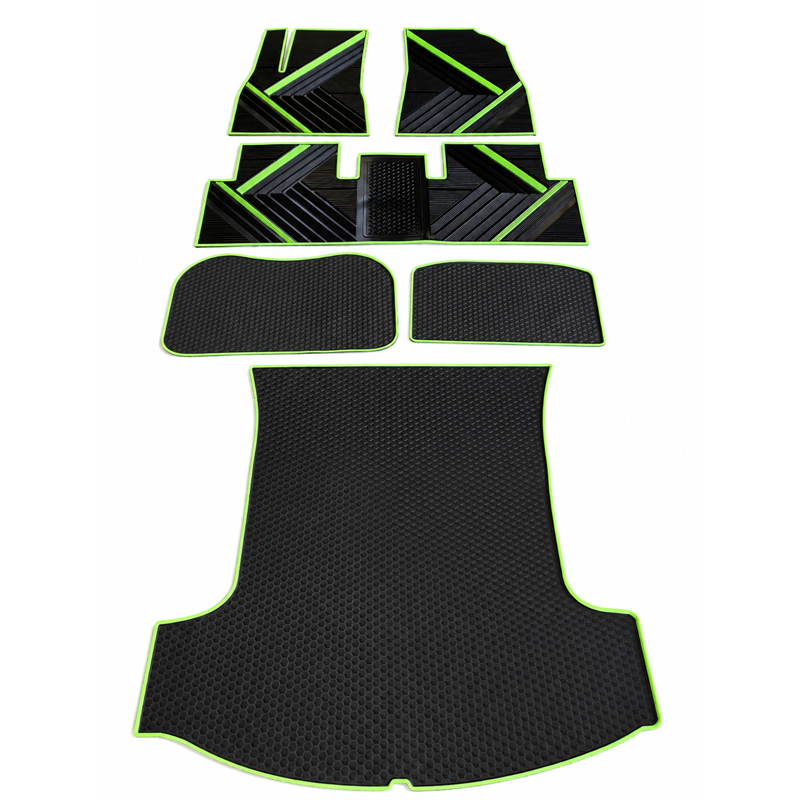 Lot de 6 pièces vert fluo