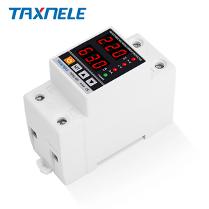 40A 63A 80A 100A 230V Din Rail Adjustable Over Under <strong>Voltage</strong> Protective Device Protector Relay Over Current Protection Limit - Product Image 2