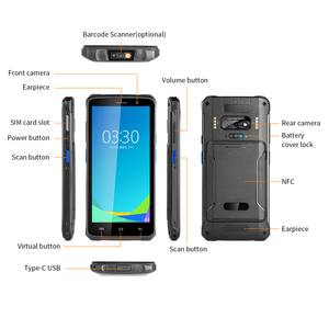 128GB+8GB <strong>Android</strong> 10 Octa-Core IP67 Industrial Handheld Terminal Full Screen Mobile Computer Rugged 2D QR <strong>Bar</strong> <strong>Code</strong> <strong>Scanner</strong> PDA - Product Image 3