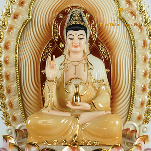 รูปปั้นเจ้าแม่กวนอิมพระโพธิสัตว์ทำจากเวียดนามมีบริการออกแบบสีตามสั่ง - Product Image 3