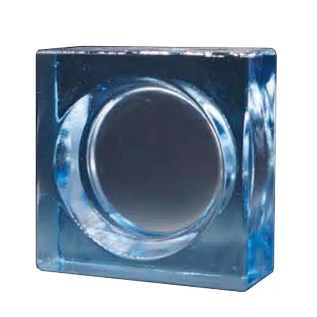 FOSHAN-bloque de vidrio transparente con agujero, bloque de construcción de alta calidad, 190mm x 80mm