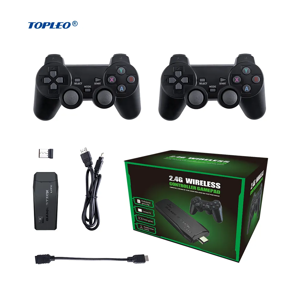 Topleo game stick boxing machine multiple languages electronic game video consoles game stick