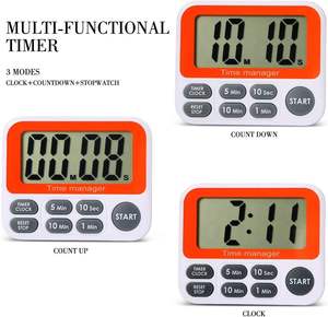 Timer da cucina digitale con schermo magnetico grande schermo LCD Timer di cottura Timer con sveglia ad alto volume orologio conto alla rovescia - Product Image 5