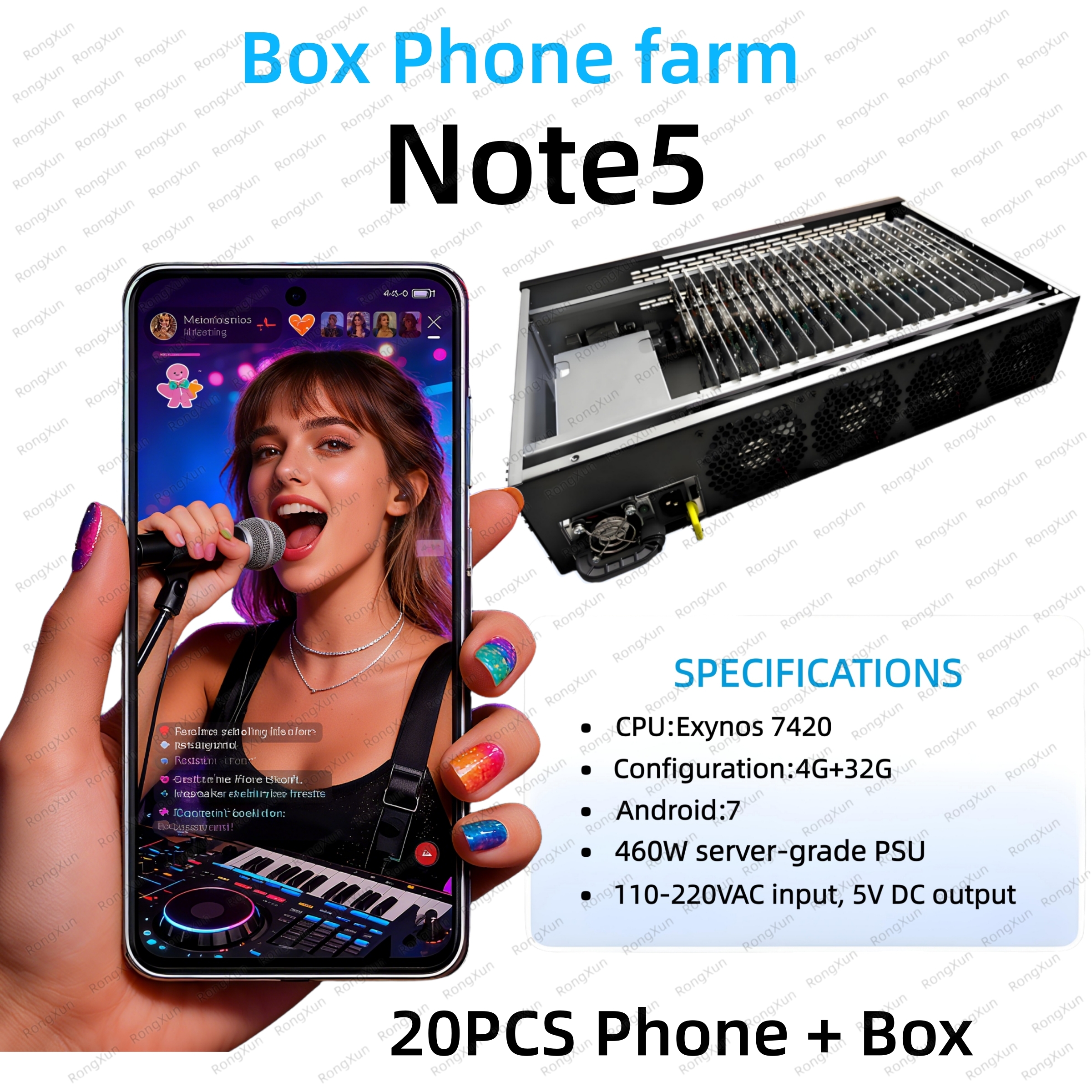 Para Samsung Note5 20PCS Teléfono + Caja